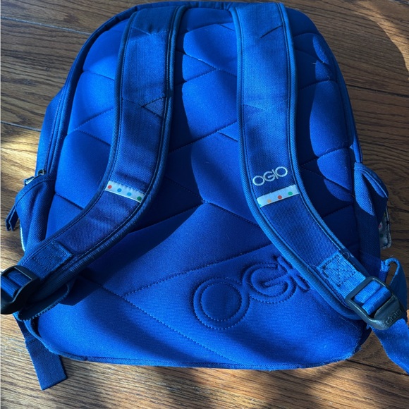 OGIO Large Multi-Compartment Pocket Padded Backpack Carry-on Laptop Tablet Blue - Picture 4 of 8